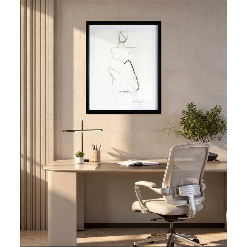Seated Figure Study Print by Robert Robinson