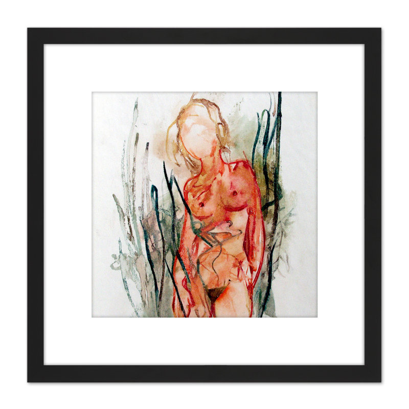 Women Nude Sketch - Single Picture Frame Print