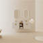 Meuble-lavabo à fermeture en douceur de 60 po avec lavabo et petites tablettes de rangement.
