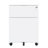 Maurilia 2 Drawer Mobile File Cabinet with Lock Steel File Cabinet for Legal/Letter/A4/F4 Size, Fully Assembled except for Wheels-1557765134