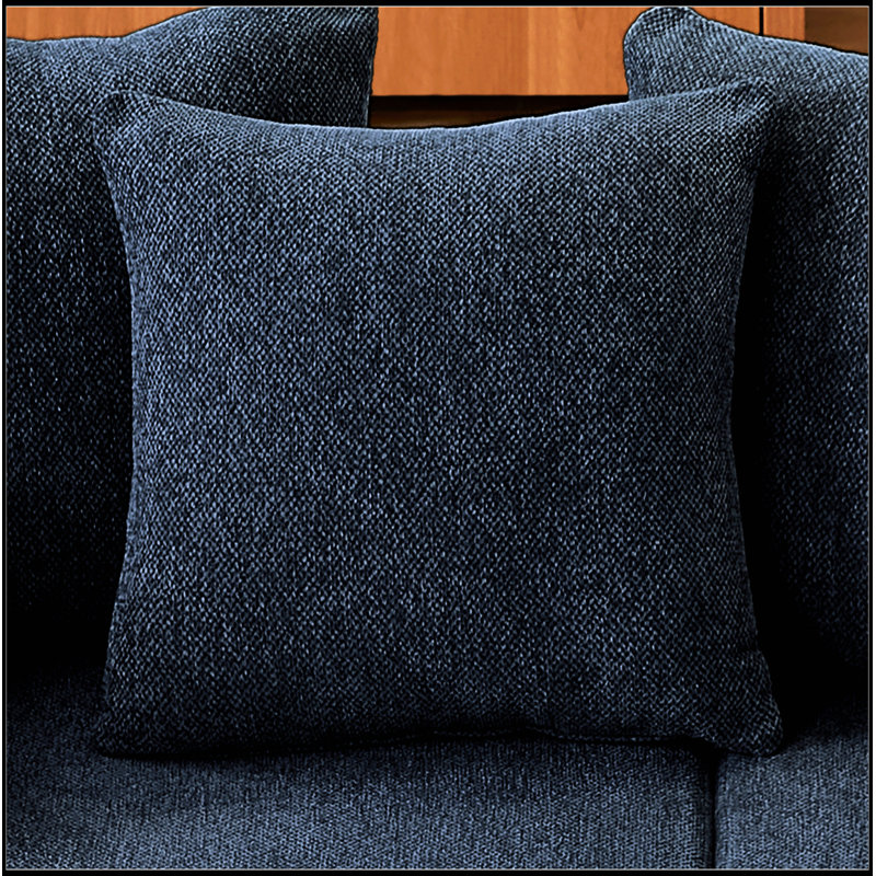 Boneless Chenille Sectional Sofa, Blue