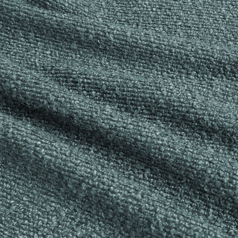 Soft Textured Bouclé Decorative Throw Pillow Covers, Stone Blue