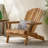 Folding Adirondack Chair Outdoor Wooden Accent Furniture Fire Pit Lounge Chairs,Foldable Design For Patio  Garden Relaxation With Slatted Back  Wide Armrests