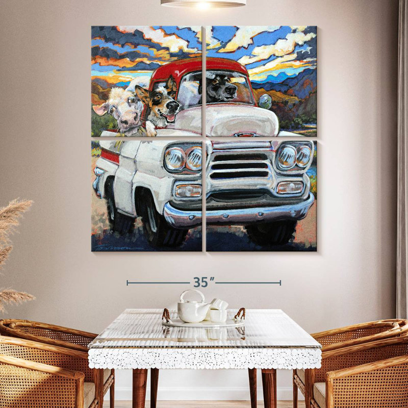 Ketti Cattle Drive, 50" H x 50" W