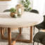 DAK Round Solid Wood Base Dining Table