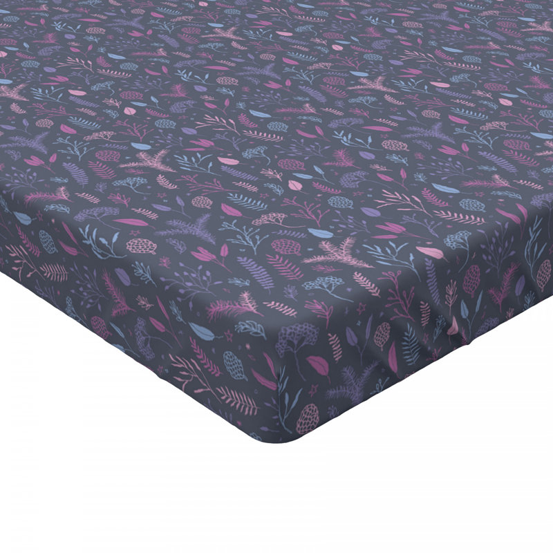 Microfiber Floral Fitted Sheet, Twin XL Fitted Sheet