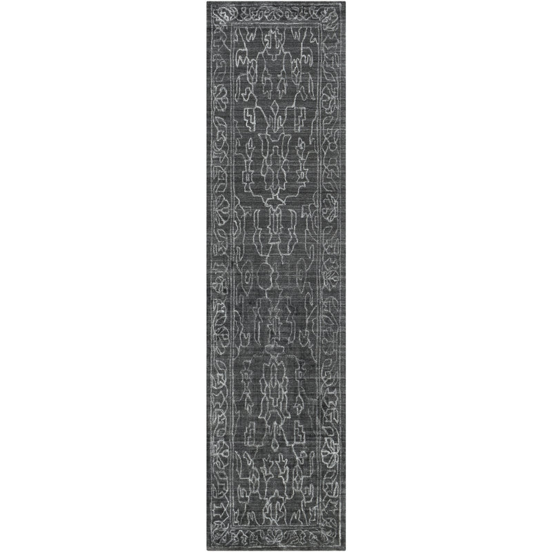 Malonne Viscose Oriental Indoor Rug, Runner 3' x 12'