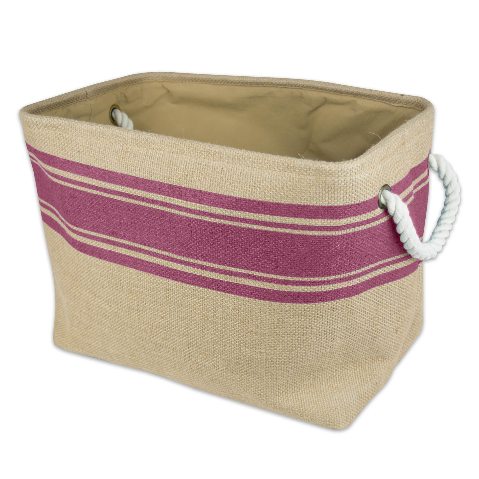 Breakwater Bay Border Burlap Fabric Bin & Reviews Wayfair