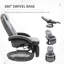 Fauteuil inclinable en polyuréthane avec repose-pieds HOMcom