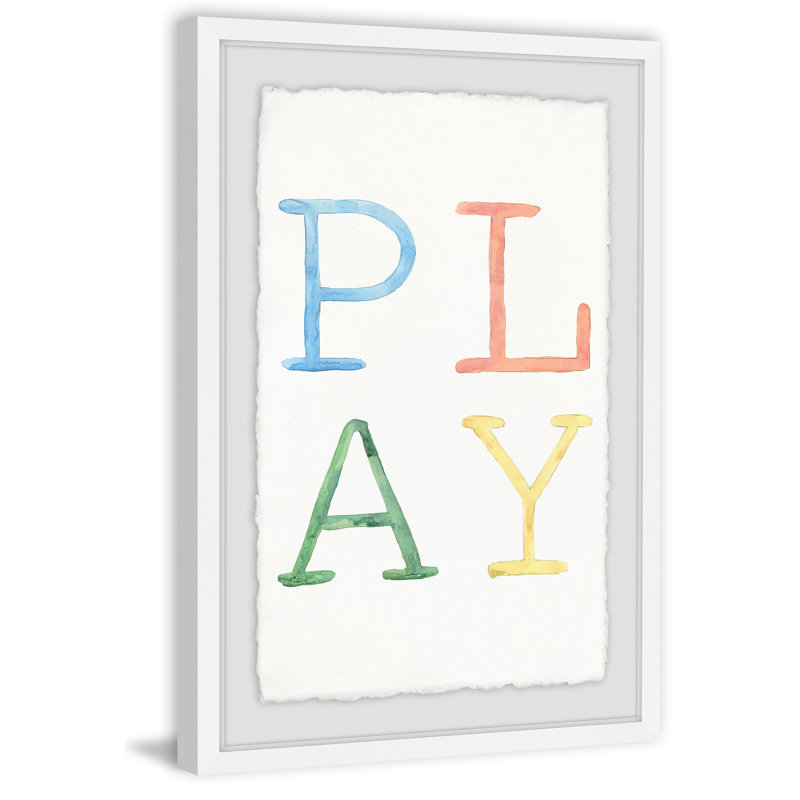 Colour Play - Single Picture Frame Print, 46cm H x 30cm W