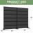 Privacy Metal Screen Fence Panel Horizontal Stripe Pattern-121551204-121551208