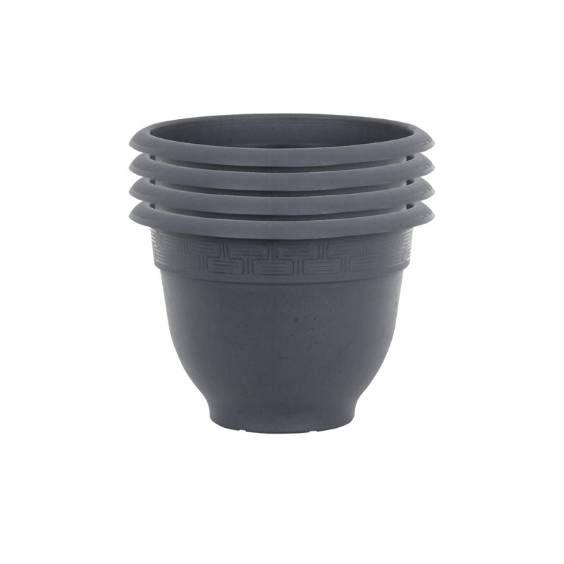 Wham Bell Pot Round Planter Slate, 20cm H x 28cm W x 28cm D