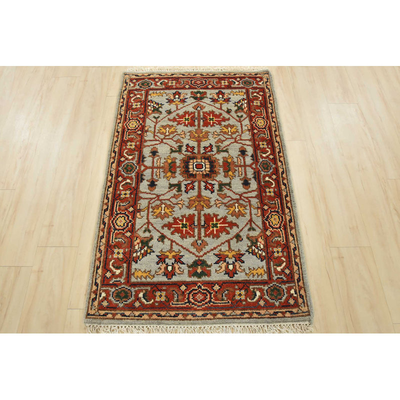 Tapis unique gris de 3 pi x 4 pi 11 po