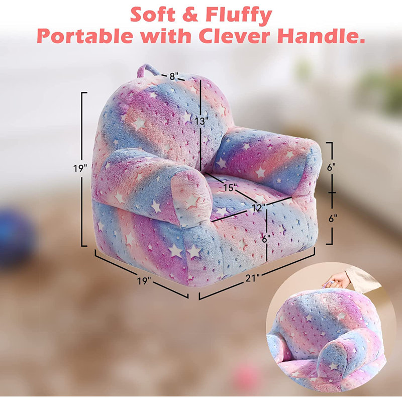 Abdalmalik Kids 11'' Club Chair and Ottoman