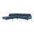 Velvet L-Shaped Sectional-87793252-87793253
