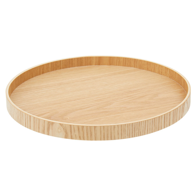Sayreville Solid Wood Tray, Beige, 27cm H x 27cm W x 2cm D