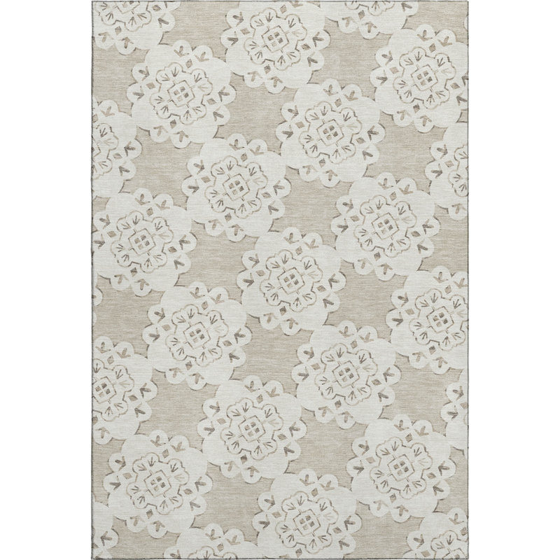 Tapis décontracté de qualité supérieure Mayfield, Beige, 3 pi x 5 pi