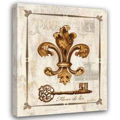 ArtDirect Gorham, Gregory Gallery Wrapped Canvas Art Titled: Fleur de Lis