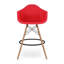  Tabouret de comptoir avec accoudoirs, vert, paquet de 4-71243293