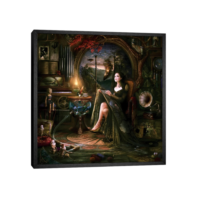 Trapped by Melanie Delon - Print on Canvas, Black Framed, 66.04 cm H x 66.04 cm W