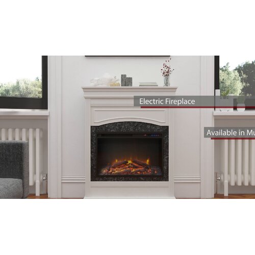 Charlton Home® Tyla 40.5'' W Electric Fireplace & Reviews | Wayfair