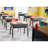 Adjustable-Height Classroom Desks with Book Box