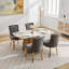 Chaises de salle à manger en chenille-450149815