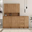 Armoire de rangement moderne de style chambre à coucher et couloir avec tiroirs et portes de 72 po Bellmead
