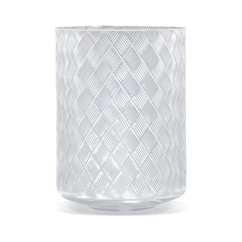 Basketweave Waste Basket