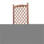 Lit de jardin surélevé avec treillis, ensemble de 2 jardinières en bois et support à plantes avec supports d'escalade