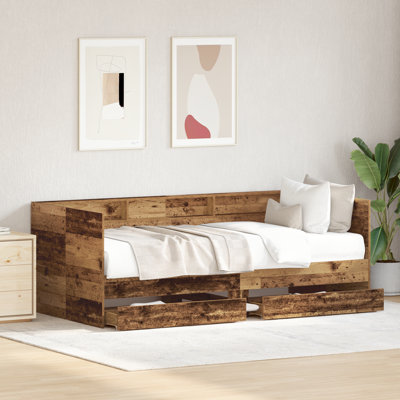 Daybed With Drawers Engineered Wood Sturdy