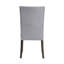 Merel Gray Linen & Gray Oak Finish Side Chair (Set Of 2)
