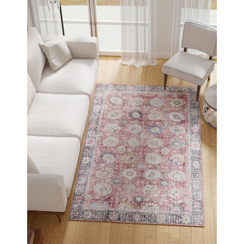 Bungalow Rose Miriam Timeless Rug, Rectangle 8 pi 4 po x 12 pi