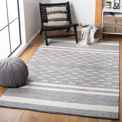 Mei Hand Woven Cotton Geometric Rug