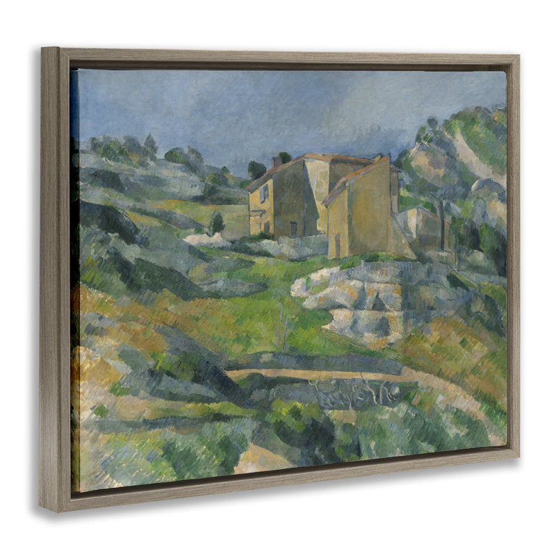 Art mural classique sur toile flottante, "Cezanne Classic in Provence" par one1000paintings, Cadre flottant orme Montalcino