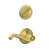 Flair Interior Lever and Single Cylinder Deadbolt Thumbturn Set (Exterior Portion Sold Separately)