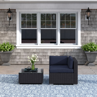 Chaise de patio avec coussins