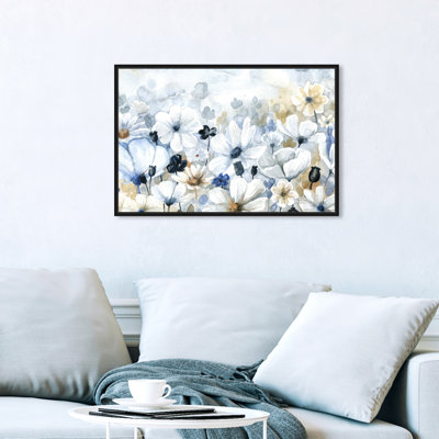 " Floral And Botanical Fields Of Blue, Cabin / Lodge Blue " by Oliver Gal