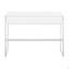 Console contemporaine en métal blanc et bois blanc
