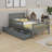 Platform Bed With Guardrails On Both Sides And Two Storage Drawers-370115570-370115581