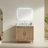 Fully Assembled 36''  Freestanding Single Sink Bathroom Vanity With Solid Wood Construction And Engineered Top