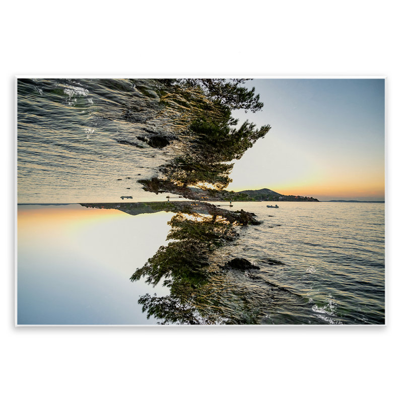 Plaque murale surréaliste Nature Sunrise, design par Robin Vandenabeele, H 13 po x l 19 po