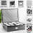 4 Pcs Cup And Mug Storage Box Stemware Storage Cases Containers Holds 12 Coffee Mug And Tea Cup,Grey