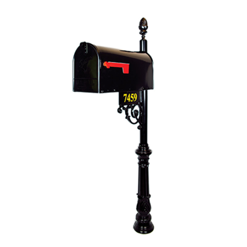 Boîte aux lettres Essex, H 11 po x l 8,25 po x P 21 po, Cuivre massif