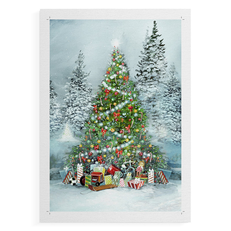 Under the Tree - Impression sur toile seulement - NON-CADRE, H 18 po x l 12 po