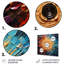 Coloré disque vinyle mosaïque I - reproduction de musique sur métal-345358914