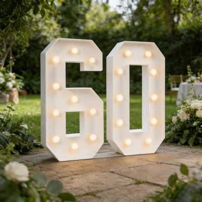 Illuminez les chiffres pour les décorations d'anniversaire