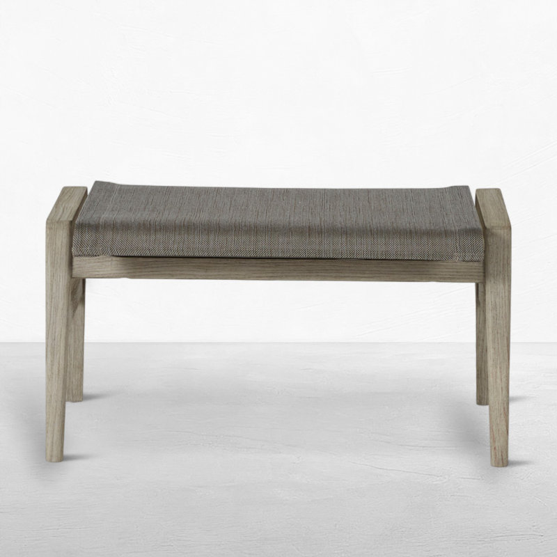 Coast Teak Ottoman - Oyster Teak, Oyster Teak