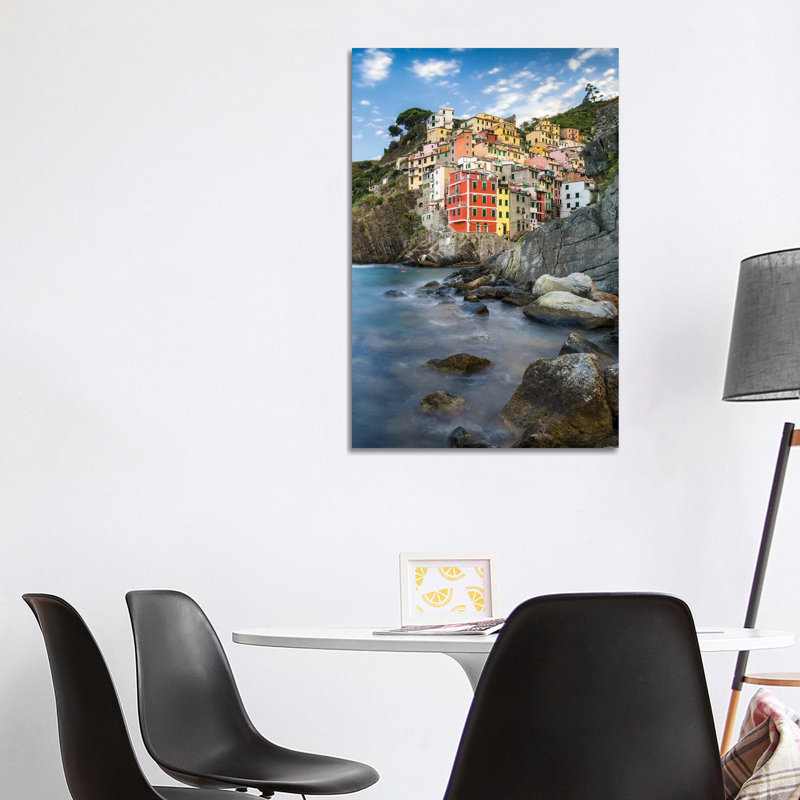 Ville de Riomaggiera, Cinque Terre, Italie, H 40 po x l 26 po x P 1,5 po
