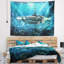 Tapisserie fantastique sous-marin abstraite-28484286